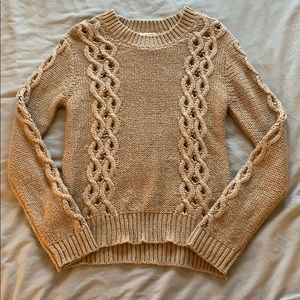 Cable knit sweater